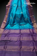 Zari Border Pure Desi Tussar Silk Saree With Hand-Block Printing dtzbhbp-034 image 0