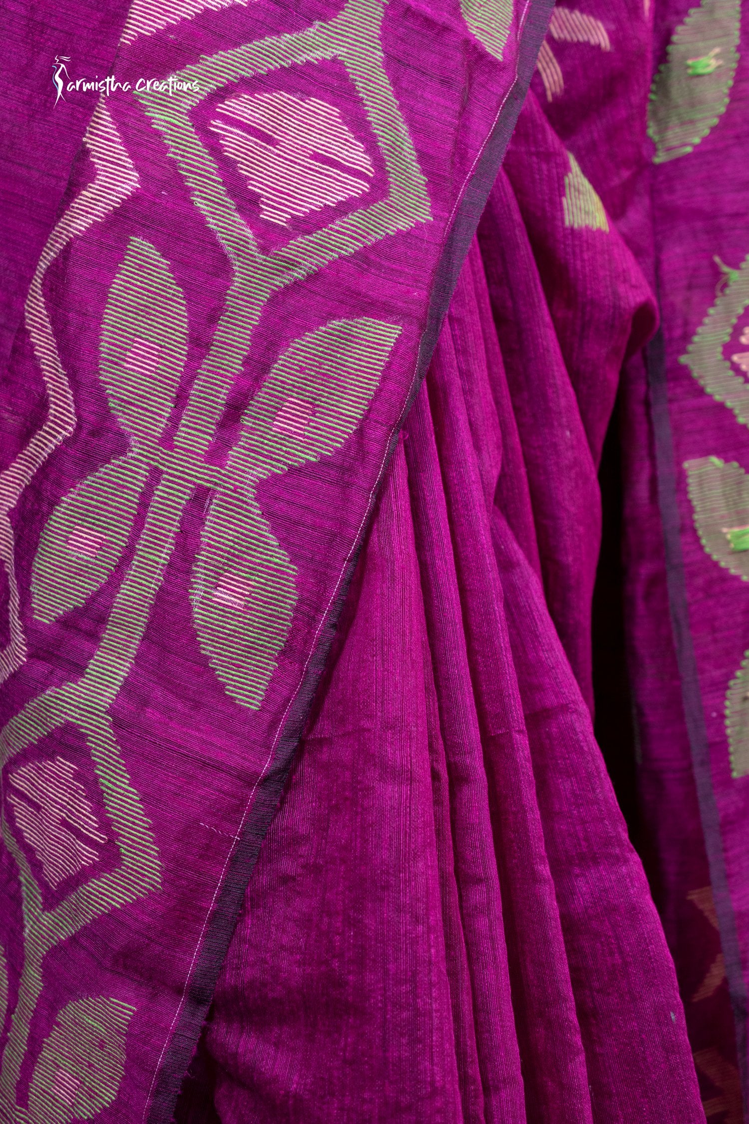 Matka Silk with Jamdani Work mtkj-001 image 2