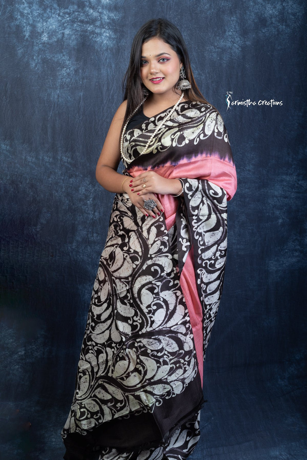 Noor-e-Nazaakat – Hand Batik Pure Bishnupuri Silk Saree | bssp-017 image 5