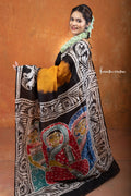 Bishnupuri Silk Saree With Wax Batik | bssp-004 image 0