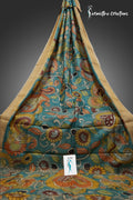 Zari Tussar Saree With Hand Kalamkari zthpk-010 image 0