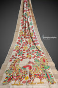 Zari Tussar Saree With Hand Kalamkari zthpk-001 image 0