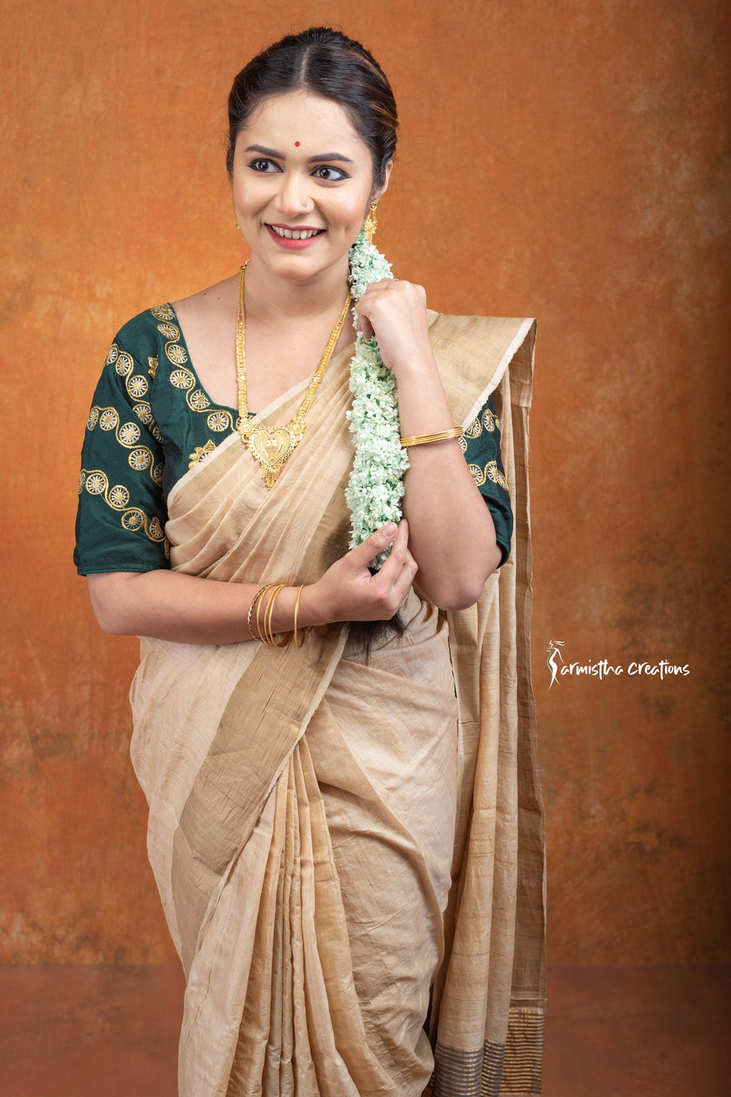 Gachi Zari Tussar Natural Undyed | pzt-001 image 2