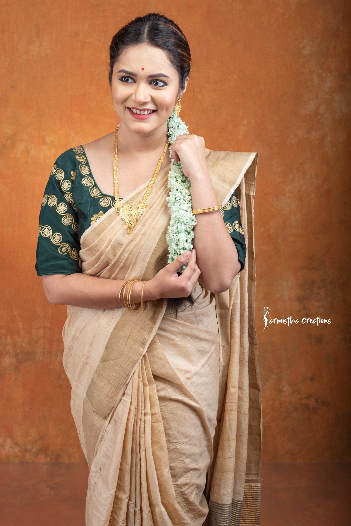 Gachi Zari Tussar Natural Undyed | pzt-001 image 2