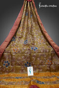 Zari Tussar Saree With Hand Kalamkari zthpk-026 image 0