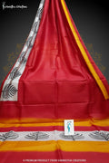 Murshidabad Silk Saree with Hand Block Printing hbpms-007 image 0