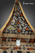 Zari Tussar Saree With Hand Kalamkari zthpk-017 image 0