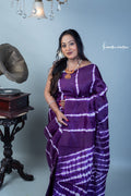 Shibori Print Bishnupuri Silk | bssp-003 image 0
