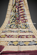 Zari Tussar Saree With Hand Kalamkari zthpk-007 image 0