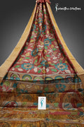 Zari Tussar Saree With Hand Kalamkari zthpk-018 image 0