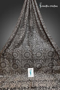 Circle of Grace – Hand-block Printed Murshidabad Silk Saree | hbpms-024 image 0