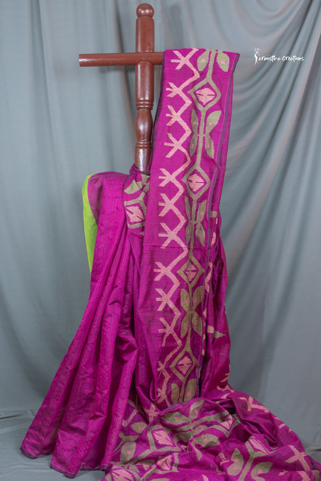 Matka Silk with Jamdani Work mtkj-001 image 0