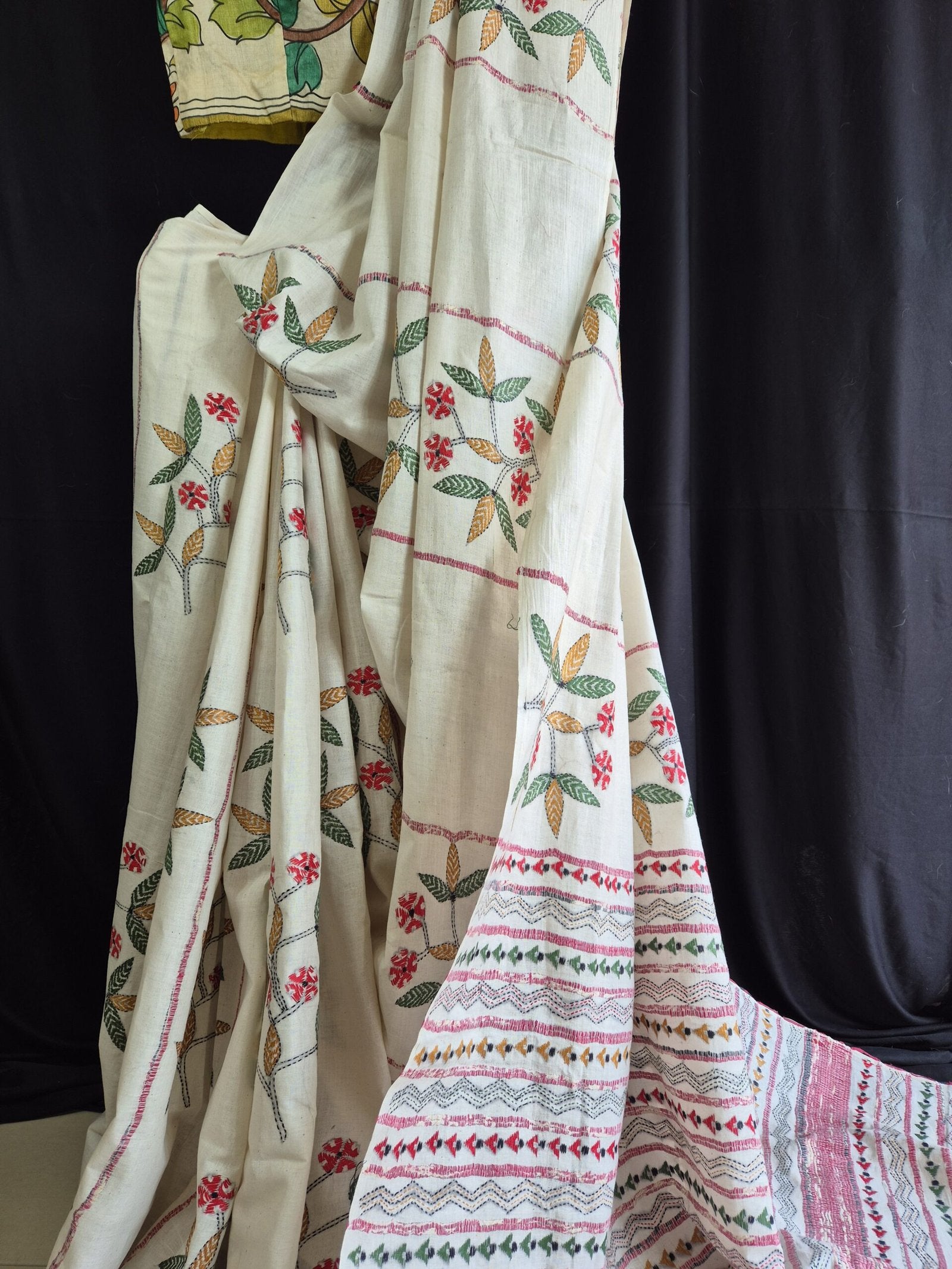 Kantha Stitch on Khesh Cotton image 0