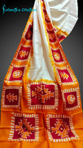 Murshidabad Silk Saree with Hand Block Printing hbpms-001 image 0