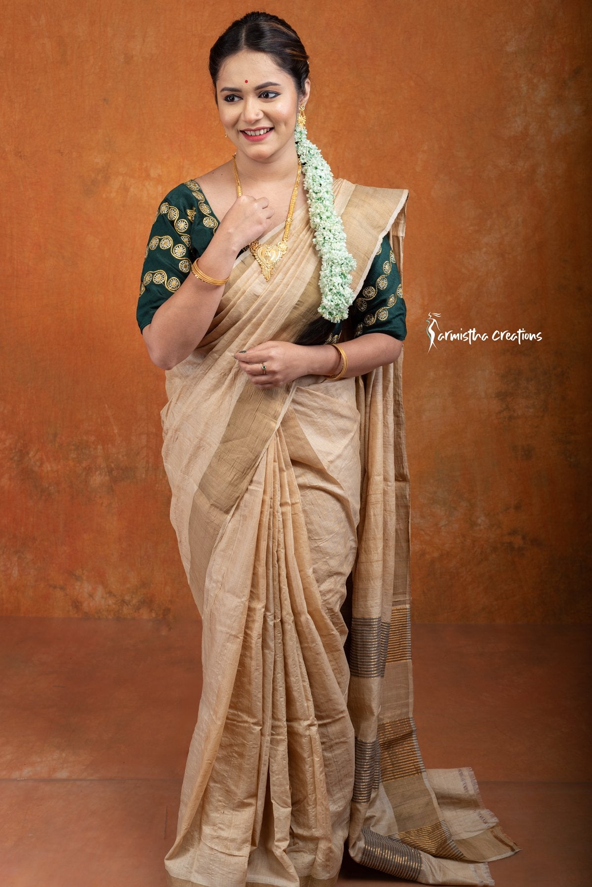 Gachi Zari Tussar Natural Undyed | pzt-001 image 0
