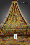 Zari Tussar Saree With Hand Kalamkari zthpk-023 image 0