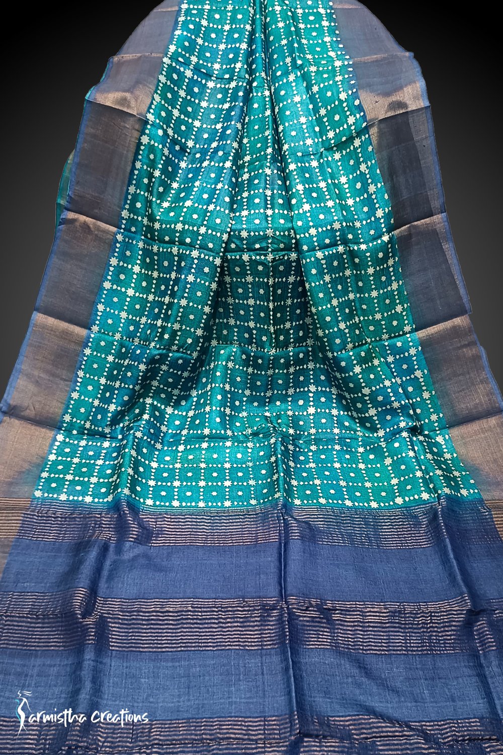 Zari Border Pure Desi Tussar Silk Saree dtzbhbp-103 image 0