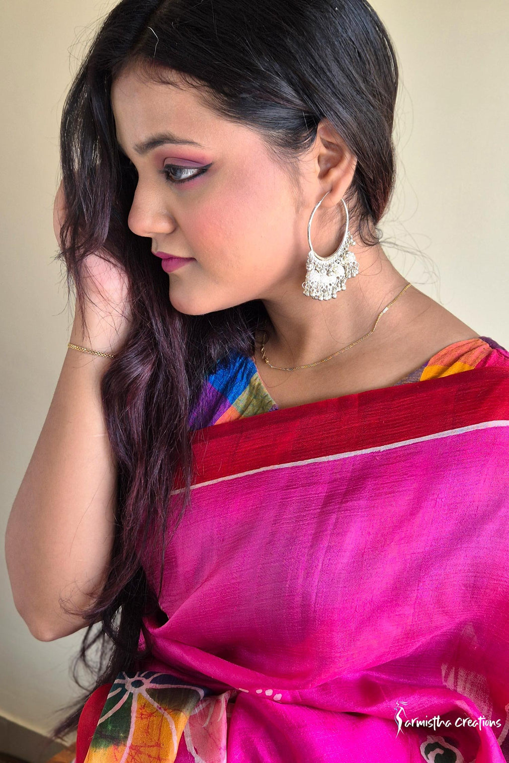Pink Blush Bishnupuri Silk | bswb-006 image 3
