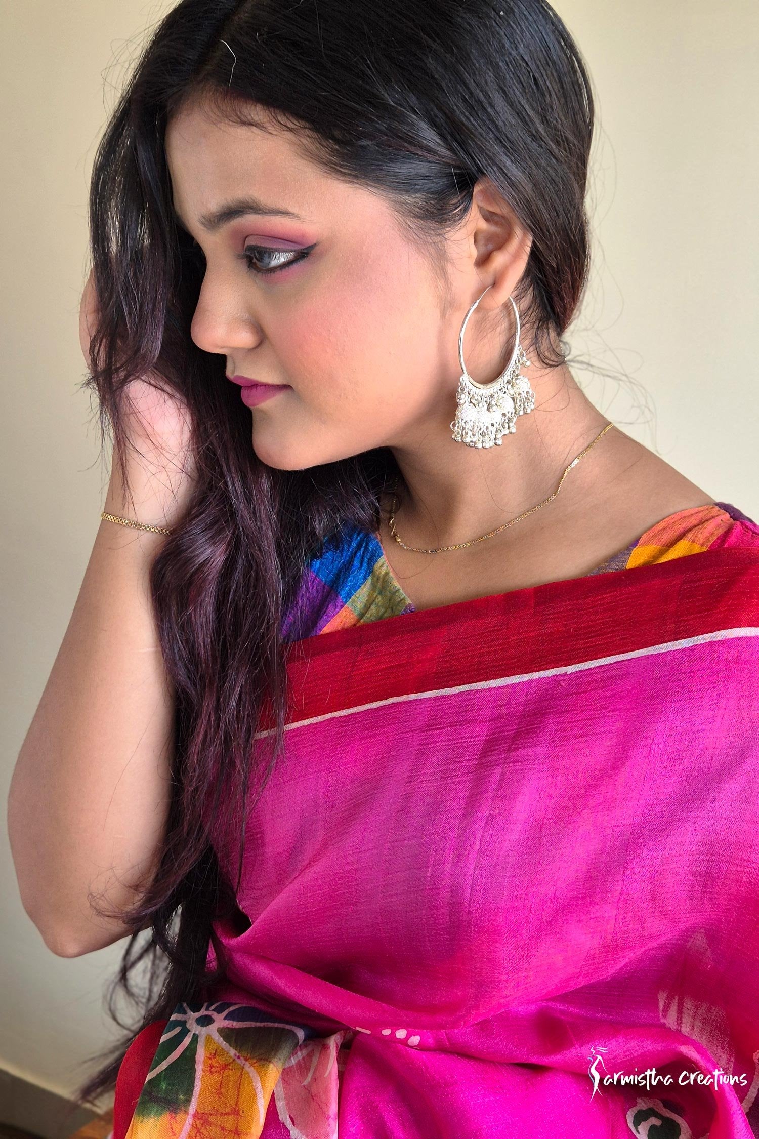 Pink Blush Bishnupuri Silk | bswb-006 image 3