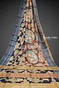 Zari Tussar Saree With Hand Kalamkari zthpk-006 image 0