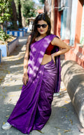 Pure Cotton Saree Jamun image 0