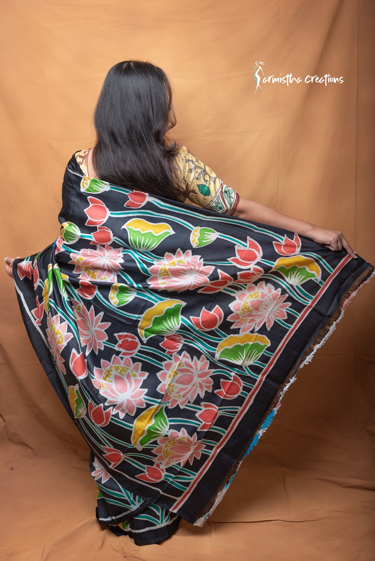 Chitrangada – Hand Batik Pure Bishnupuri Silk Saree | Sarmistha Creations