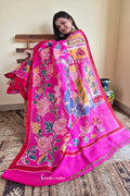 Pink Blush Bishnupuri Silk | bswb-006 image 0