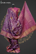 Desi Tussar Pen Kalamkari Saree dtpkkd-003 image 0