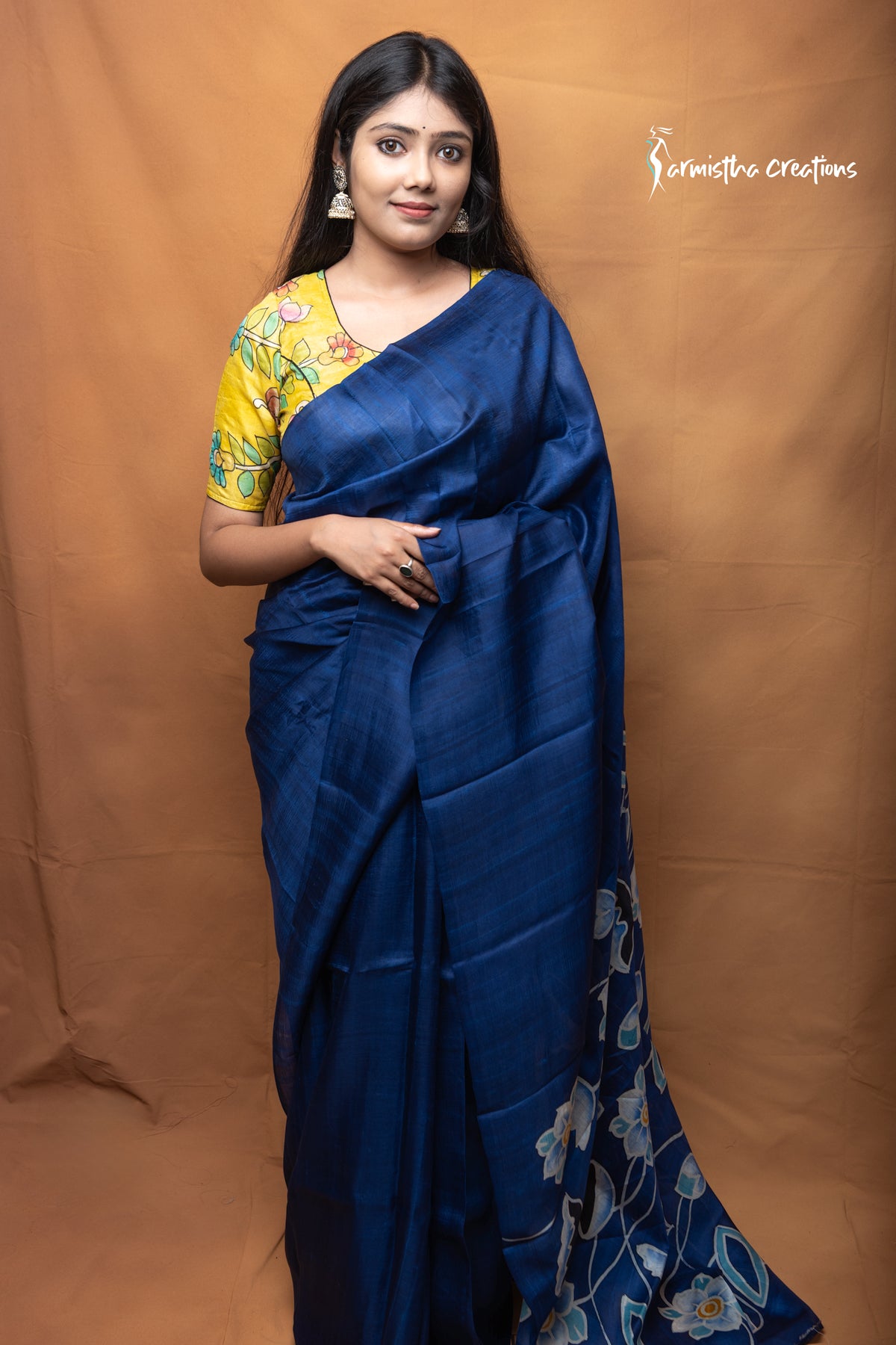 Neelanjali – Hand Painted Yellow Pure Bishnupuri Silk Saree
