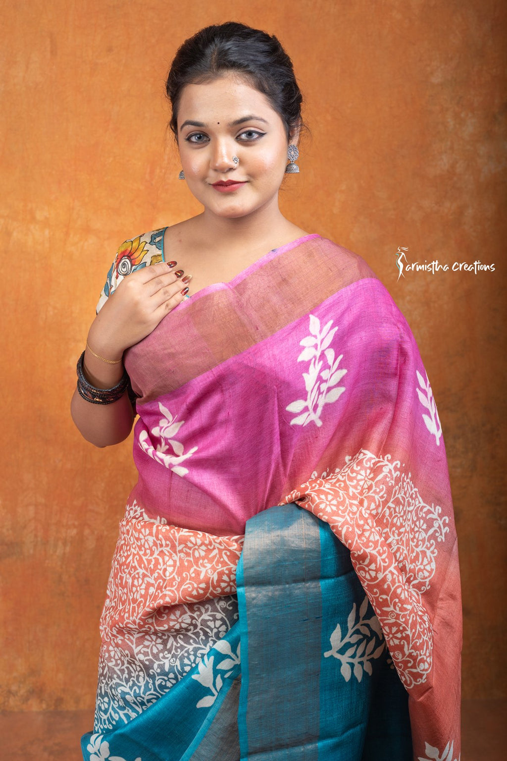 Zari Border Pure Desi Tussar Silk Saree dtzbhbp-101 image 1