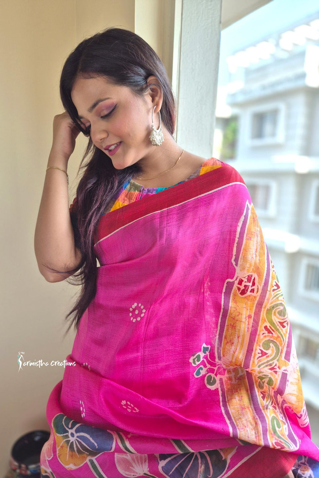 Pink Blush Bishnupuri Silk | bswb-006 image 2