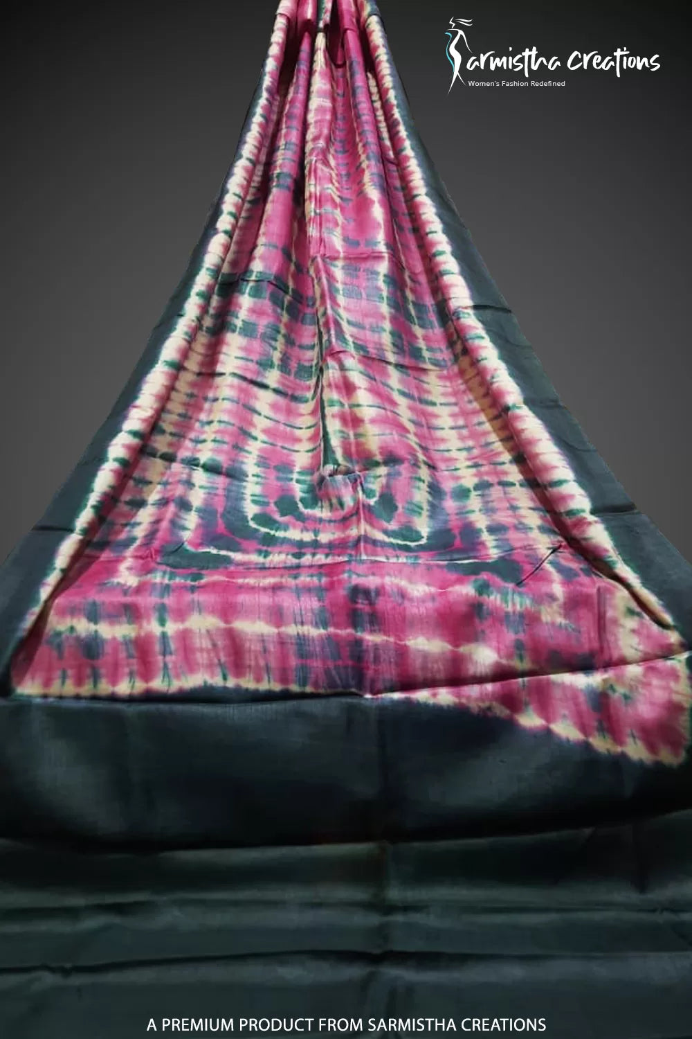 Shibori Print Bishnupuri Silk | bssp-001 image 1