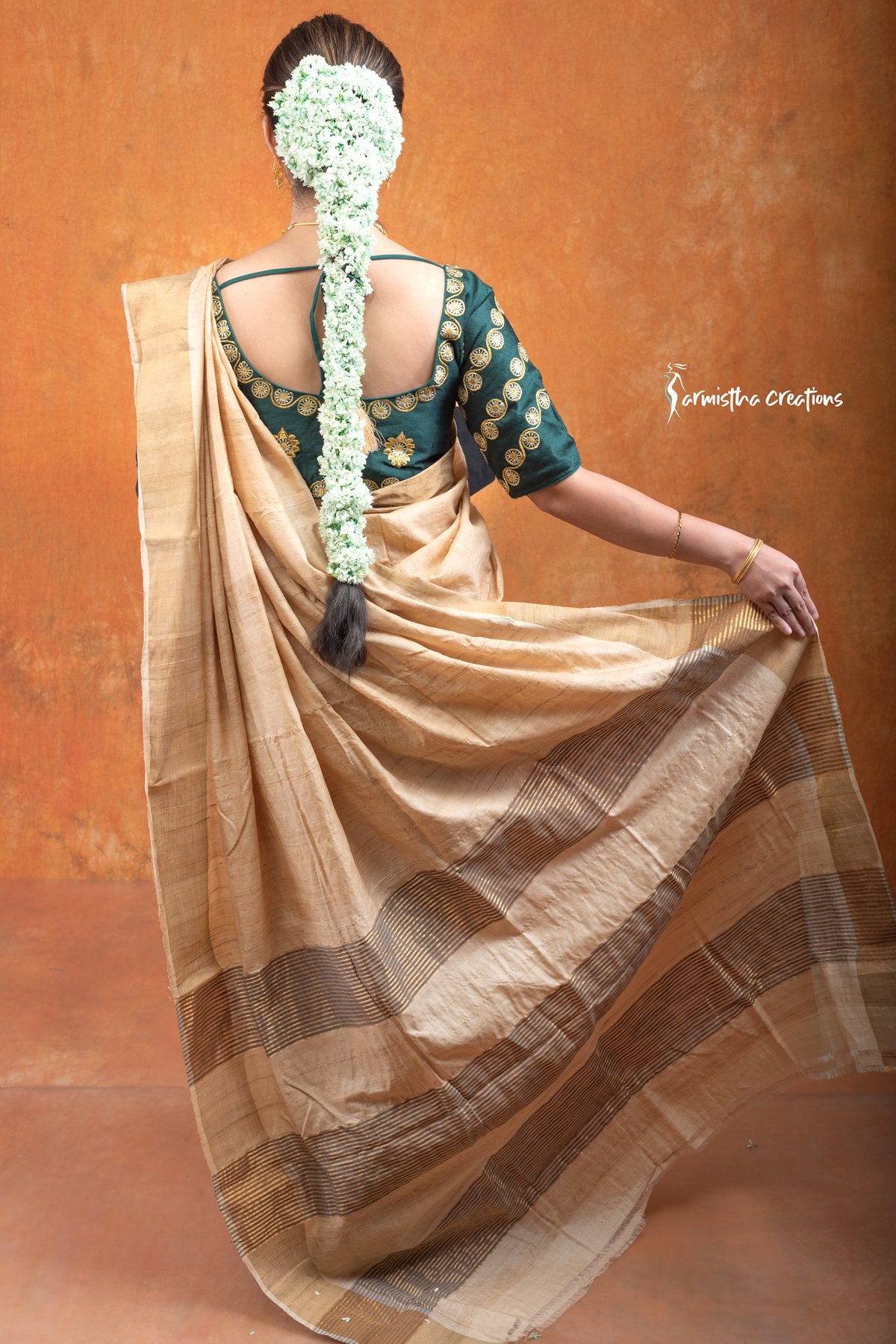Gachi Zari Tussar Natural Undyed | pzt-001 image 3