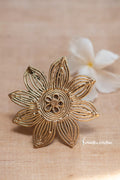 Sunflower Dokra Ring image 0