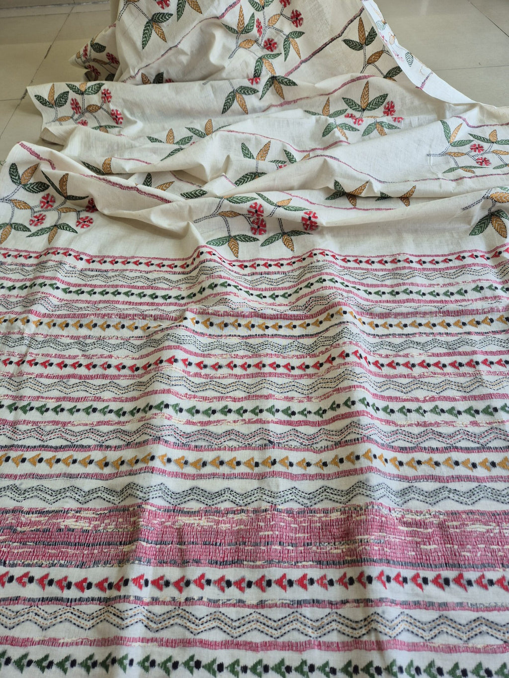 Kantha Stitch on Khesh Cotton image 2