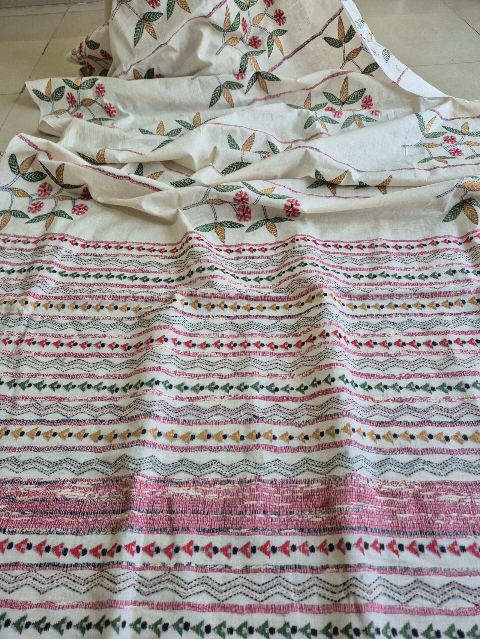 Kantha Stitch on Khesh Cotton image 2