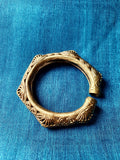 Hand-Made Dokra Bangle (Hexagonal, Natural) DJGK-HB-005