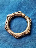 Hand-Made Dokra Bangle (Hexagonal, Natural) DJGK-HB-008