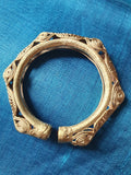 Hand-Made Dokra Bangle (Hexagonal, Natural) DJGK-HB-006