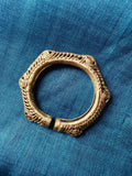 Hand-Made Dokra Bangle (Hexagonal, Natural) DJGK-HB-007